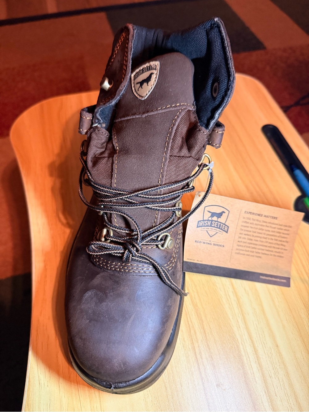 Irish Setter Men's Brown Work Boot